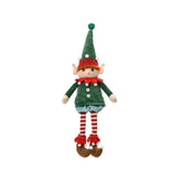Decoris Polyester Elf with Dangling legs 60cm - Green